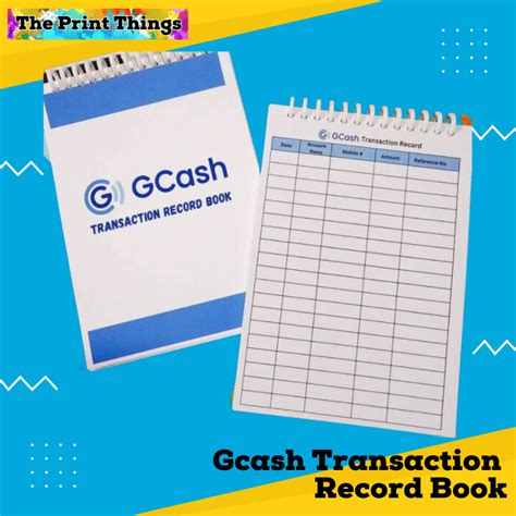 gcash record book pdf|Gcash Transaction Record Book by virtualpages .